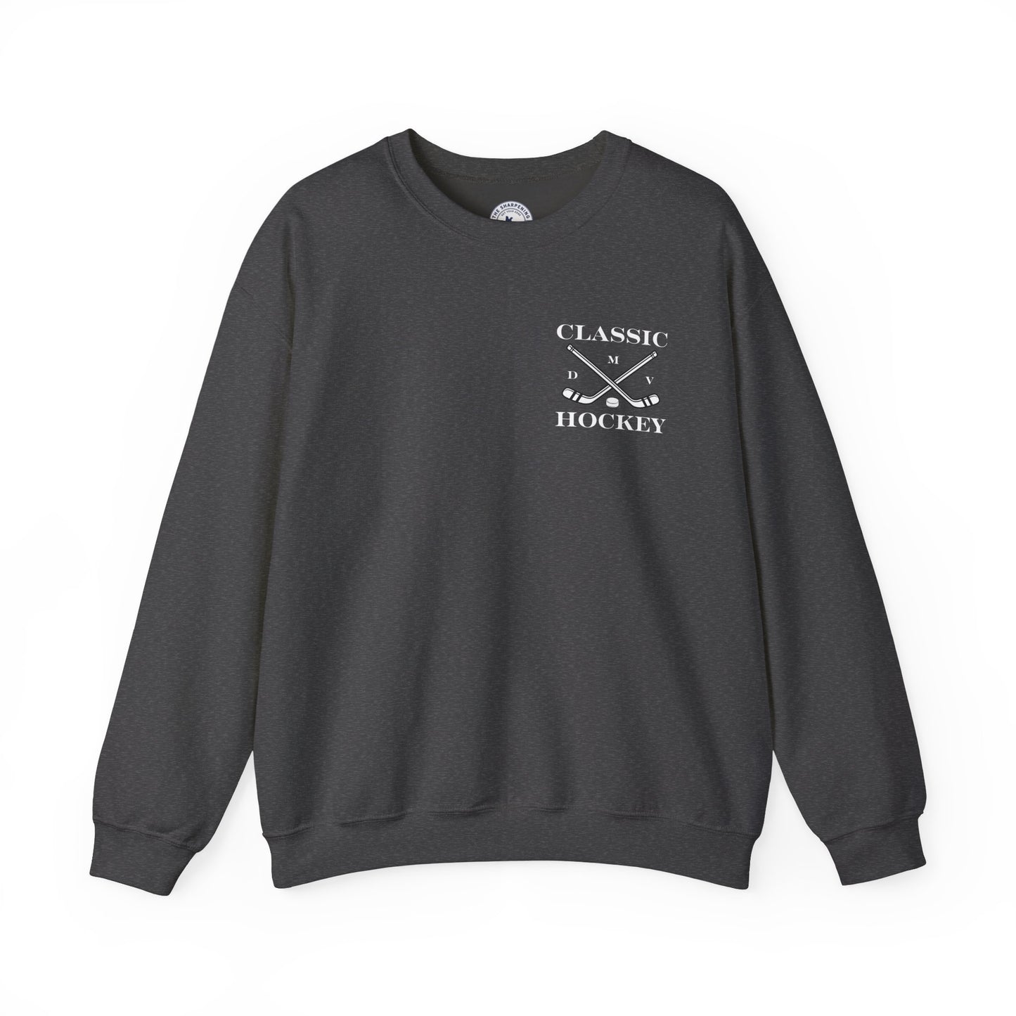 DMV Classic Hockey Sweatshirt with Bow Design - Unisex Crewneck