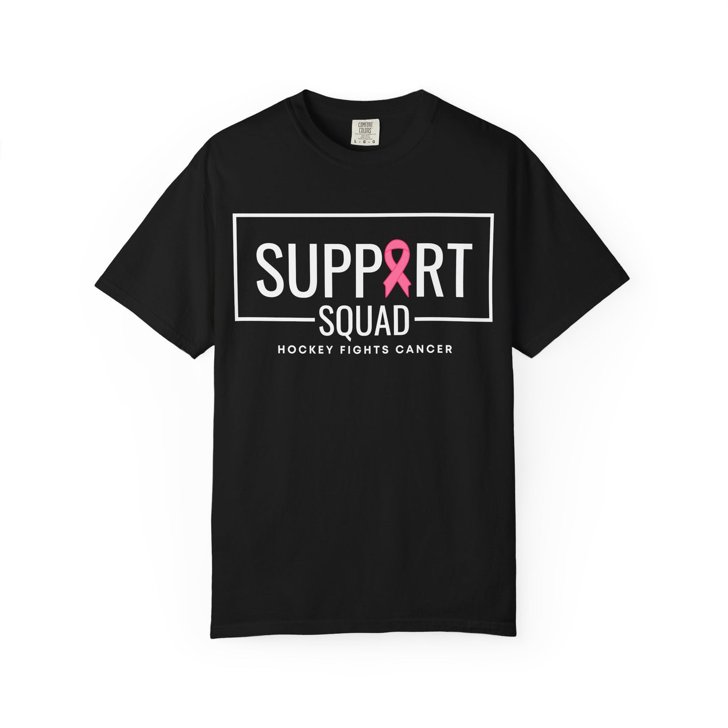 Support Squad Unisex Garment-Dyed T-Shirt - Hockey Fights Cancer