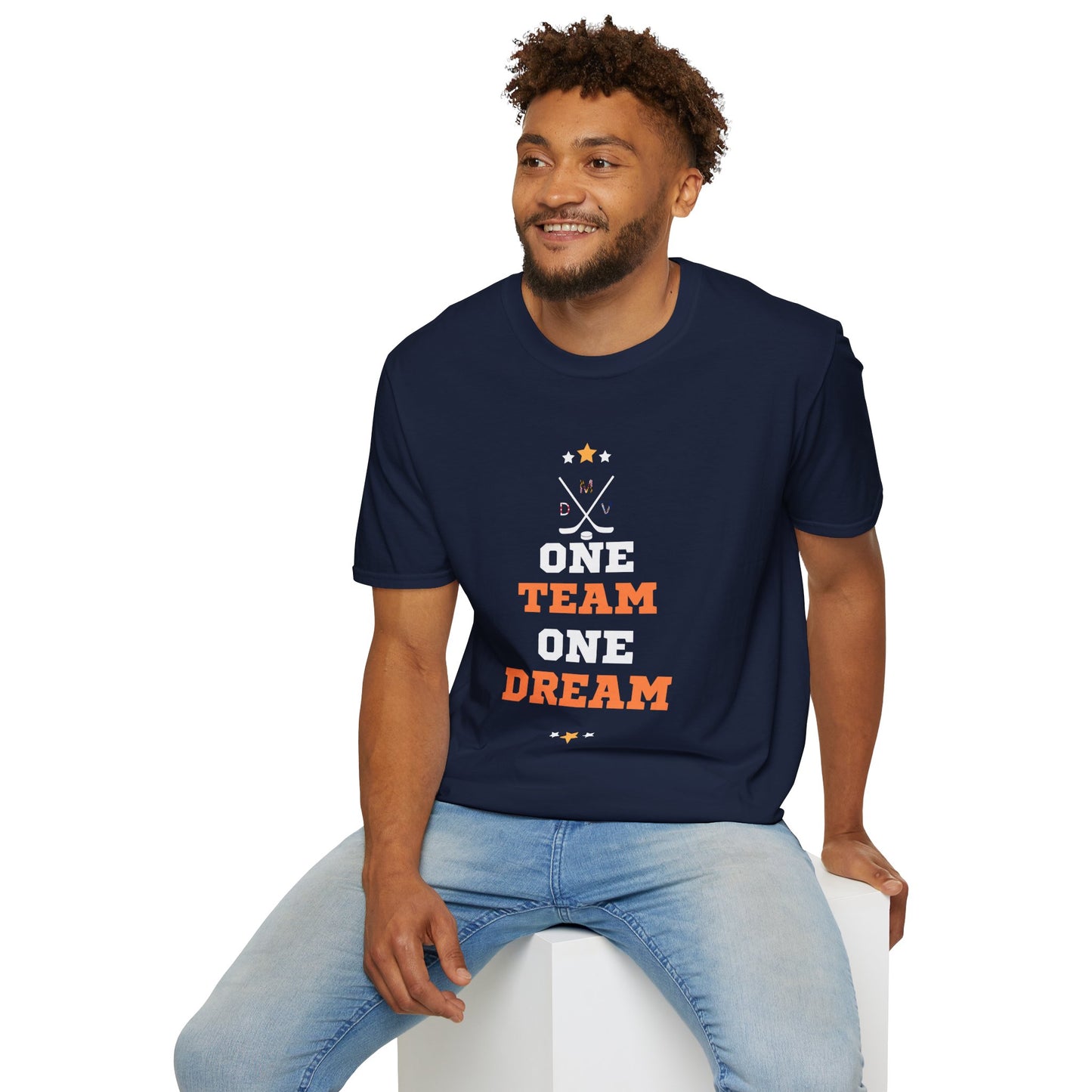 Unisex Softstyle T-Shirt - One Team One Dream Motivational Tee