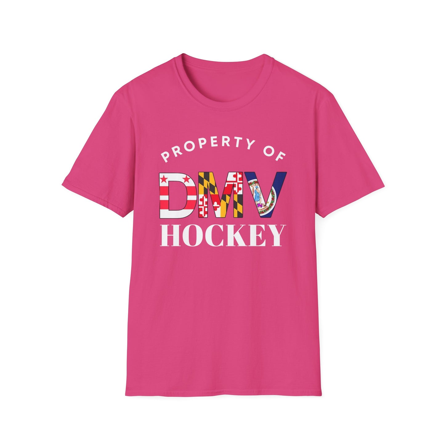 Property of DMV Hockey Unisex Softstyle T-Shirt - Perfect for Fans and Players