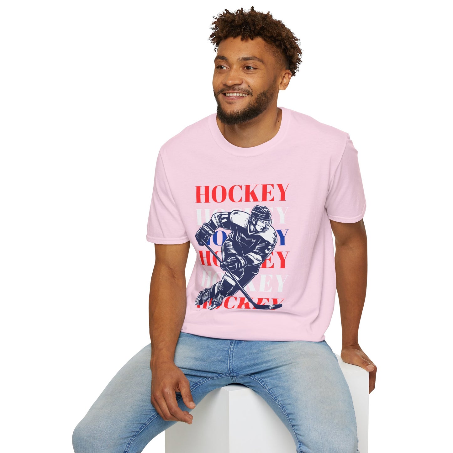Hockey Hockey Hockey Soft Style T-Shirt - The Sharpening Dude