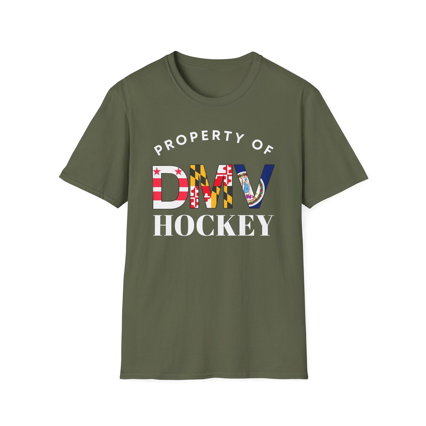 Property of DMV Hockey Unisex Softstyle T-Shirt - Perfect for Fans and Players