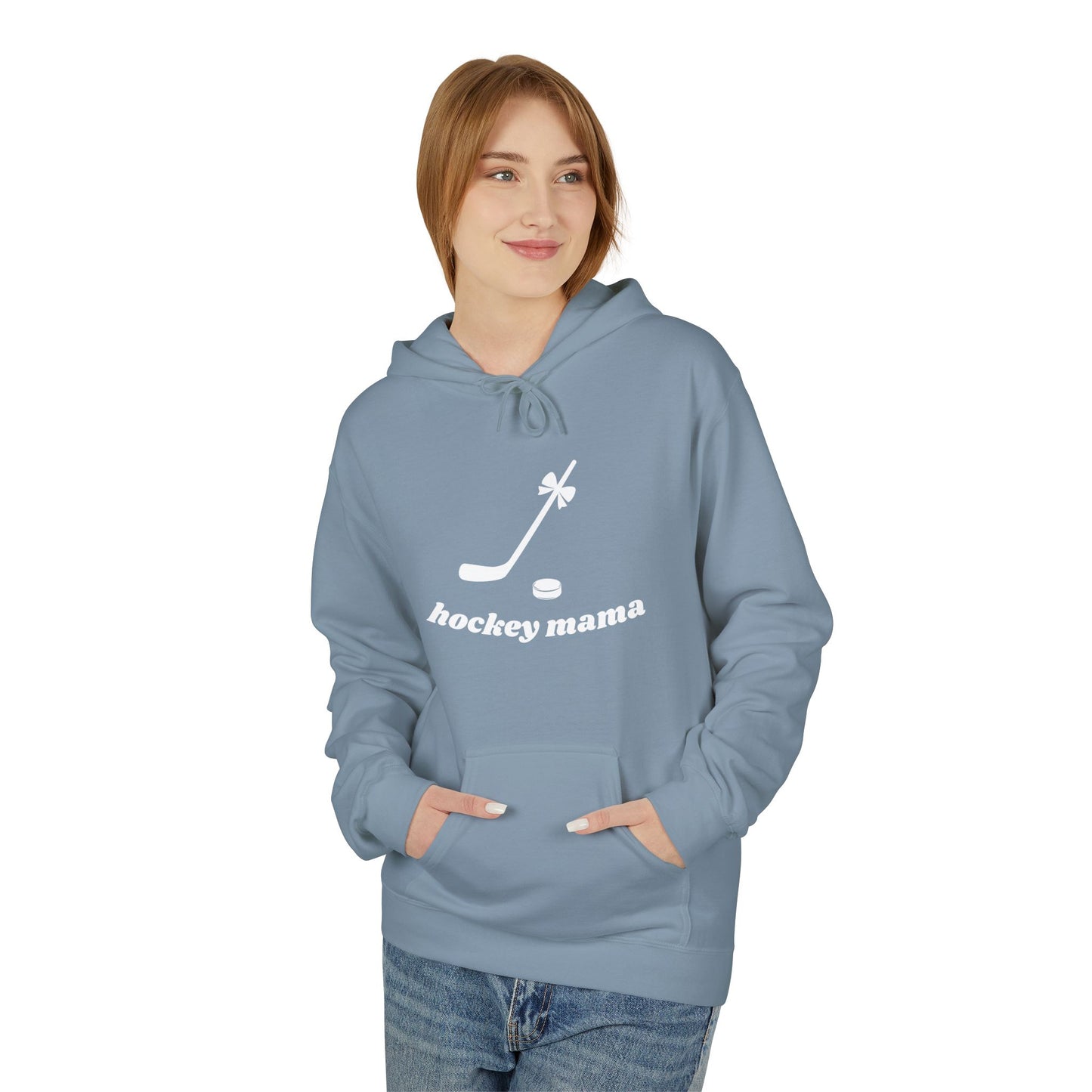 Hockey Mama Fleece Hoodie - Unisex Midweight