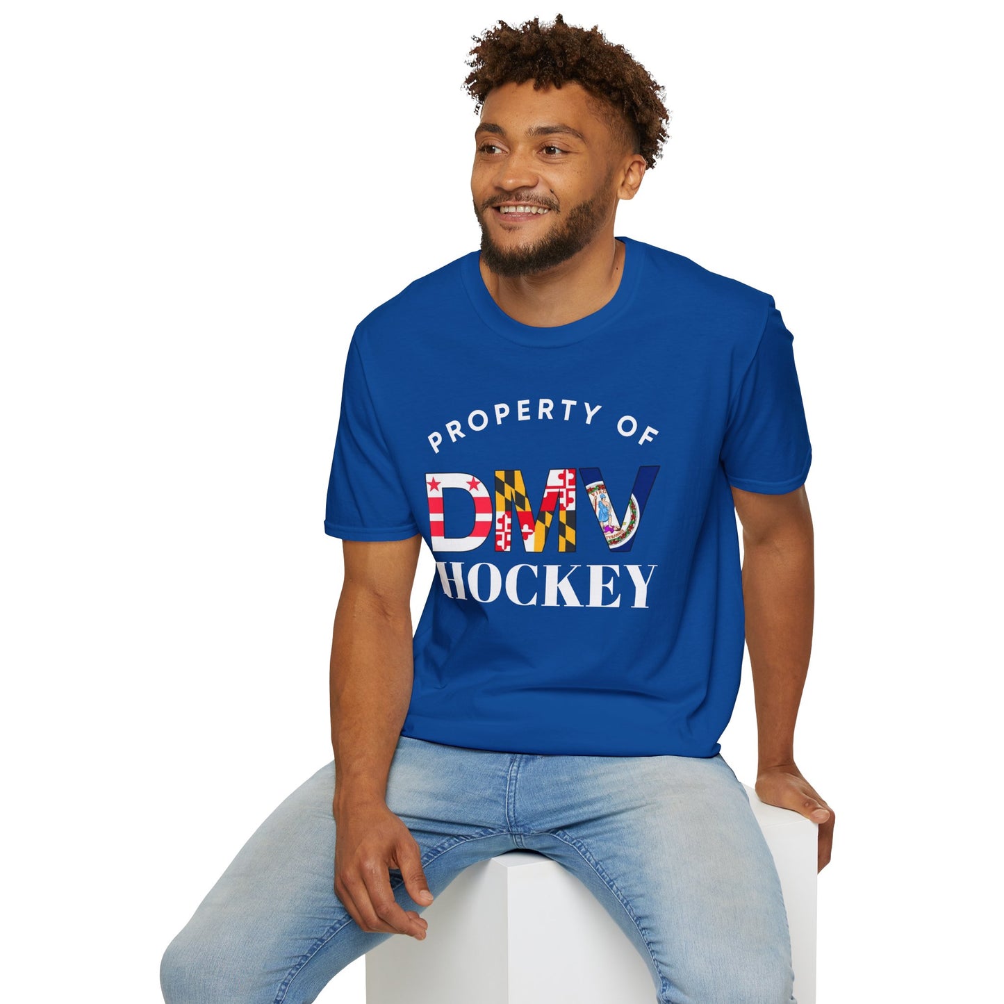 Property of DMV Hockey Unisex Softstyle T-Shirt - Perfect for Fans and Players