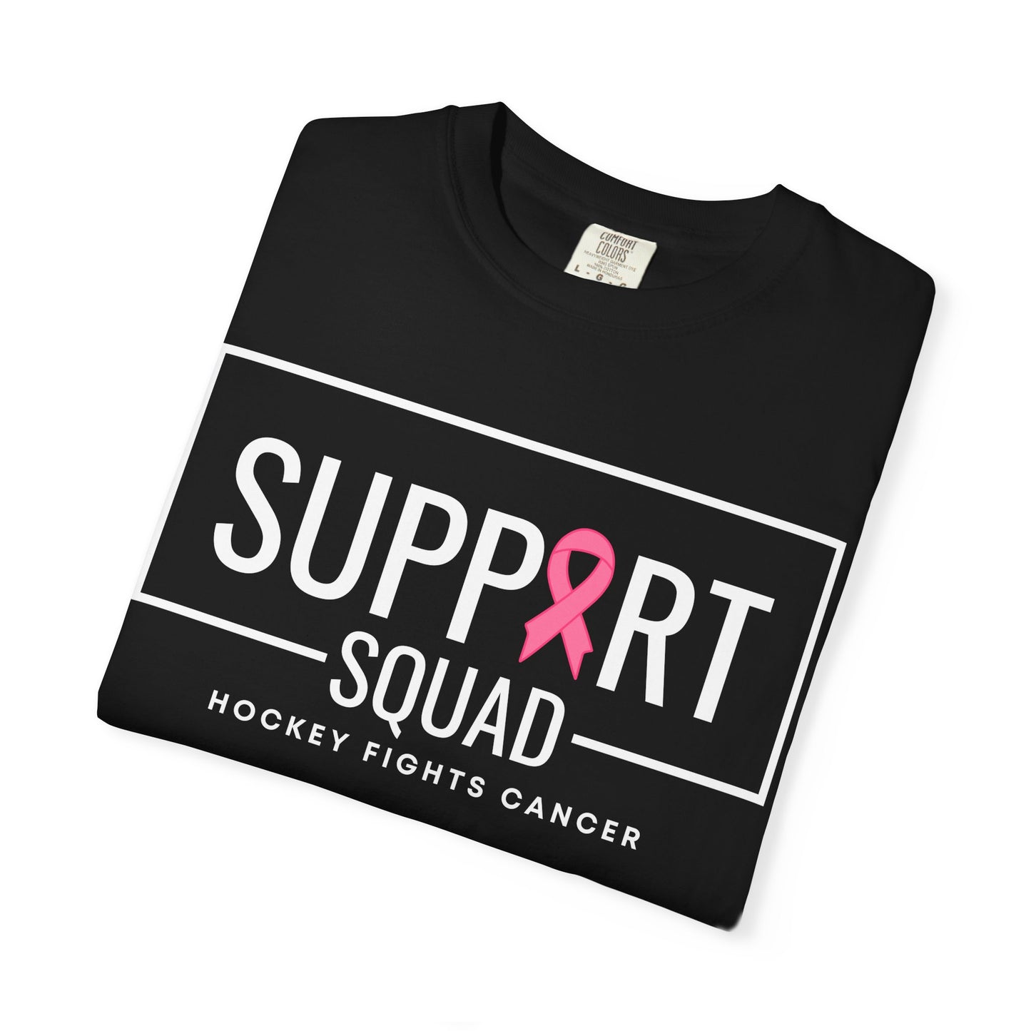 Support Squad Unisex Garment-Dyed T-Shirt - Hockey Fights Cancer