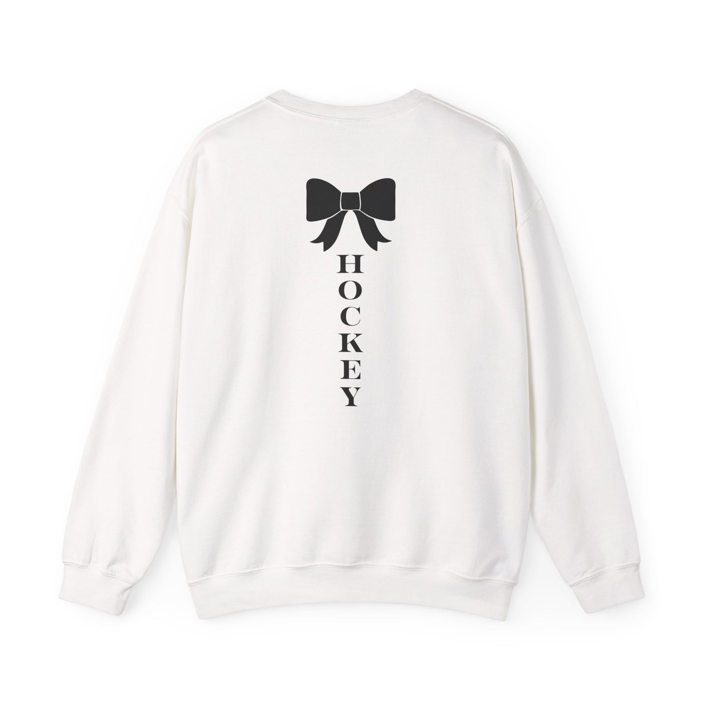 DMV Classic Hockey Sweatshirt with Bow Design - Unisex Crewneck