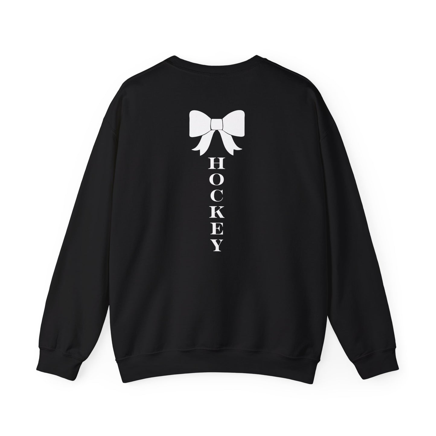 DMV Classic Hockey Sweatshirt with Bow Design - Unisex Crewneck
