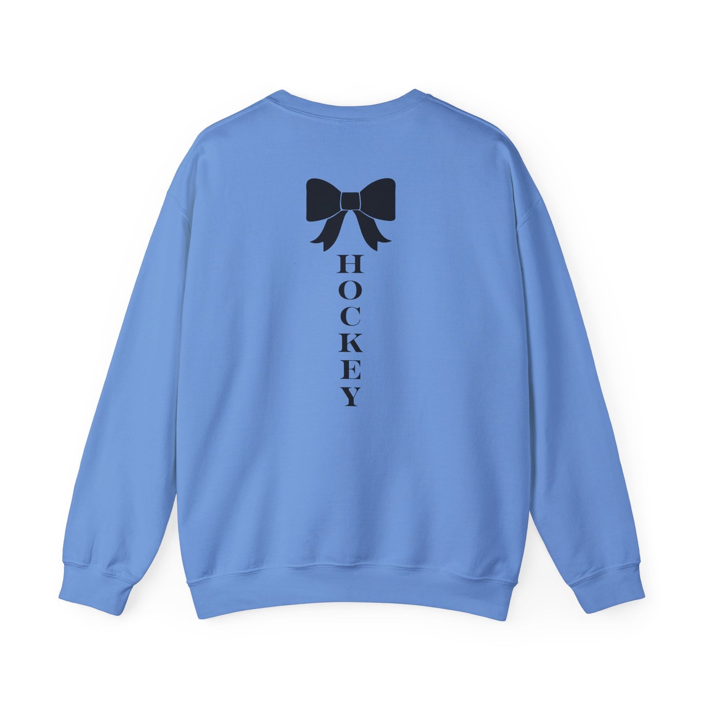 DMV Classic Hockey Sweatshirt with Bow Design - Unisex Crewneck