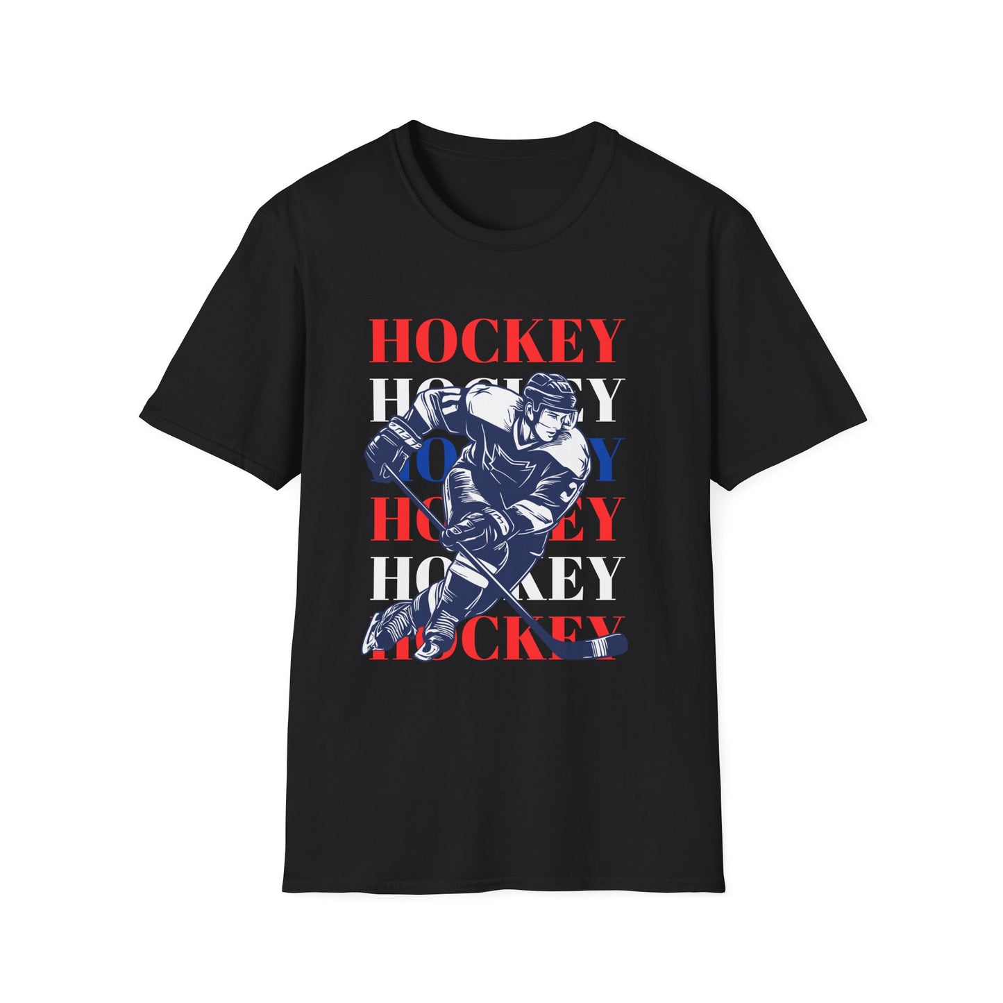 Hockey Hockey Hockey Soft Style T-Shirt - The Sharpening Dude