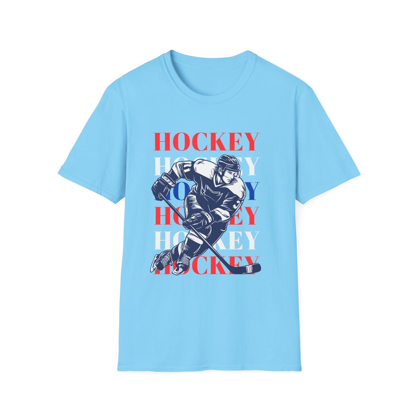 Hockey Hockey Hockey Soft Style T-Shirt - The Sharpening Dude