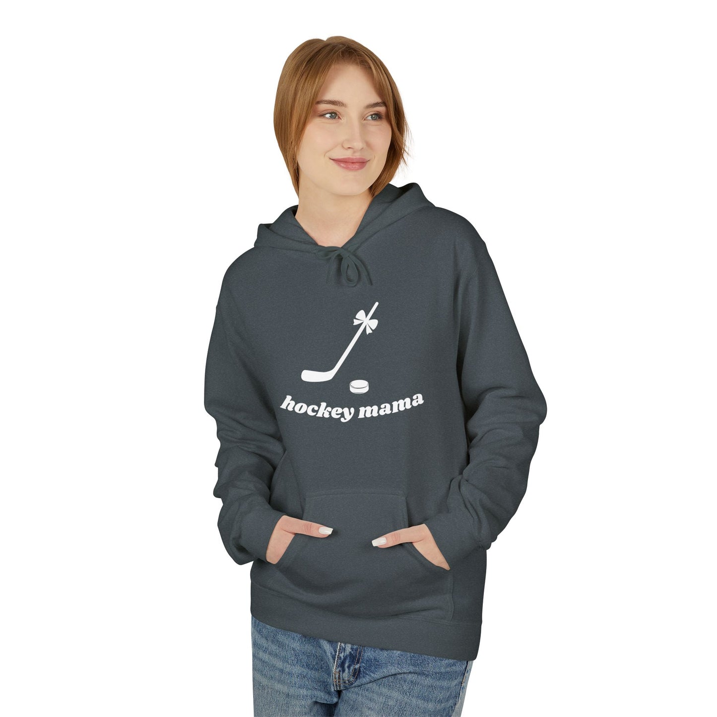 Hockey Mama Fleece Hoodie - Unisex Midweight