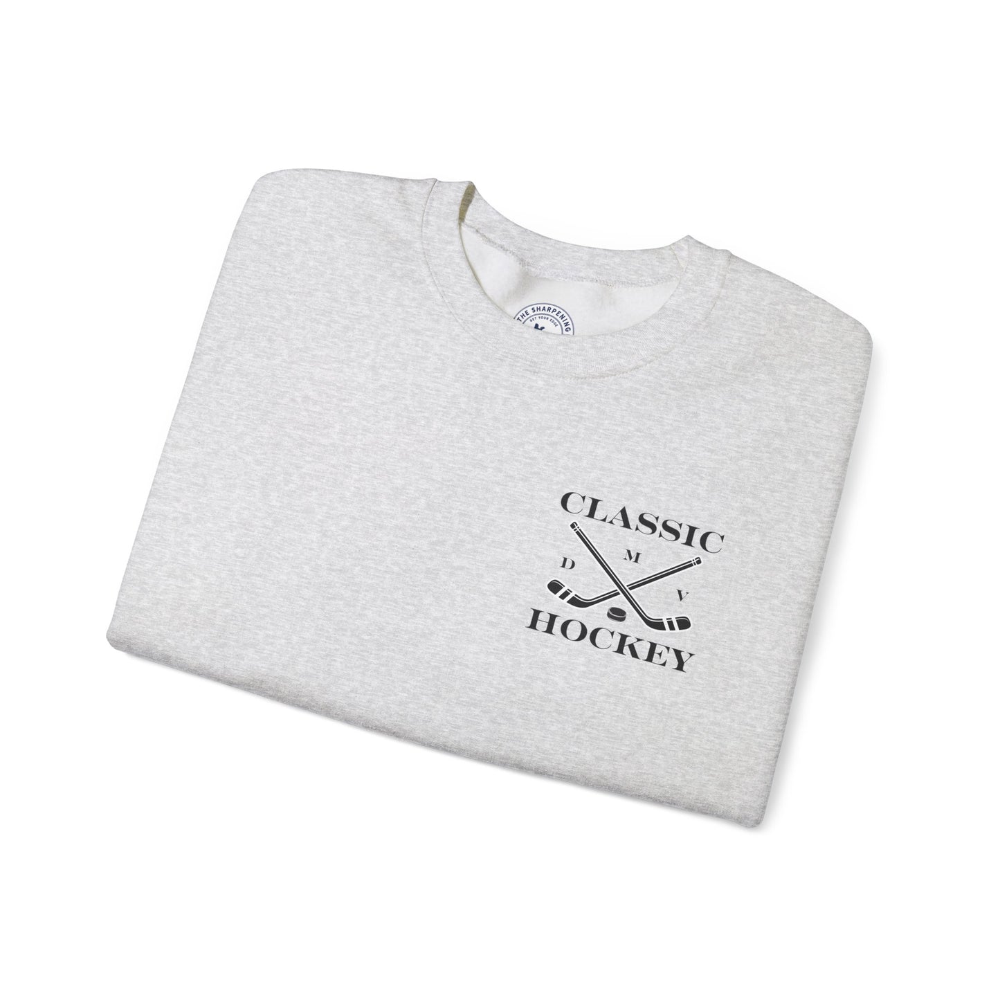 DMV Classic Hockey Sweatshirt with Bow Design - Unisex Crewneck