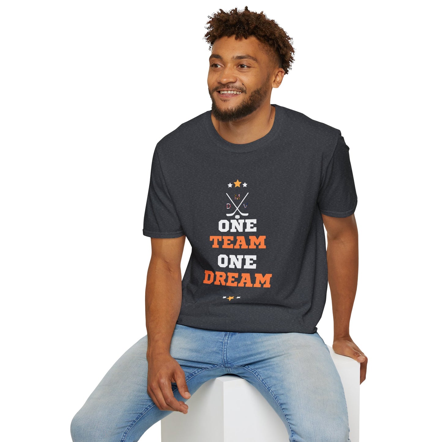 Unisex Softstyle T-Shirt - One Team One Dream Motivational Tee