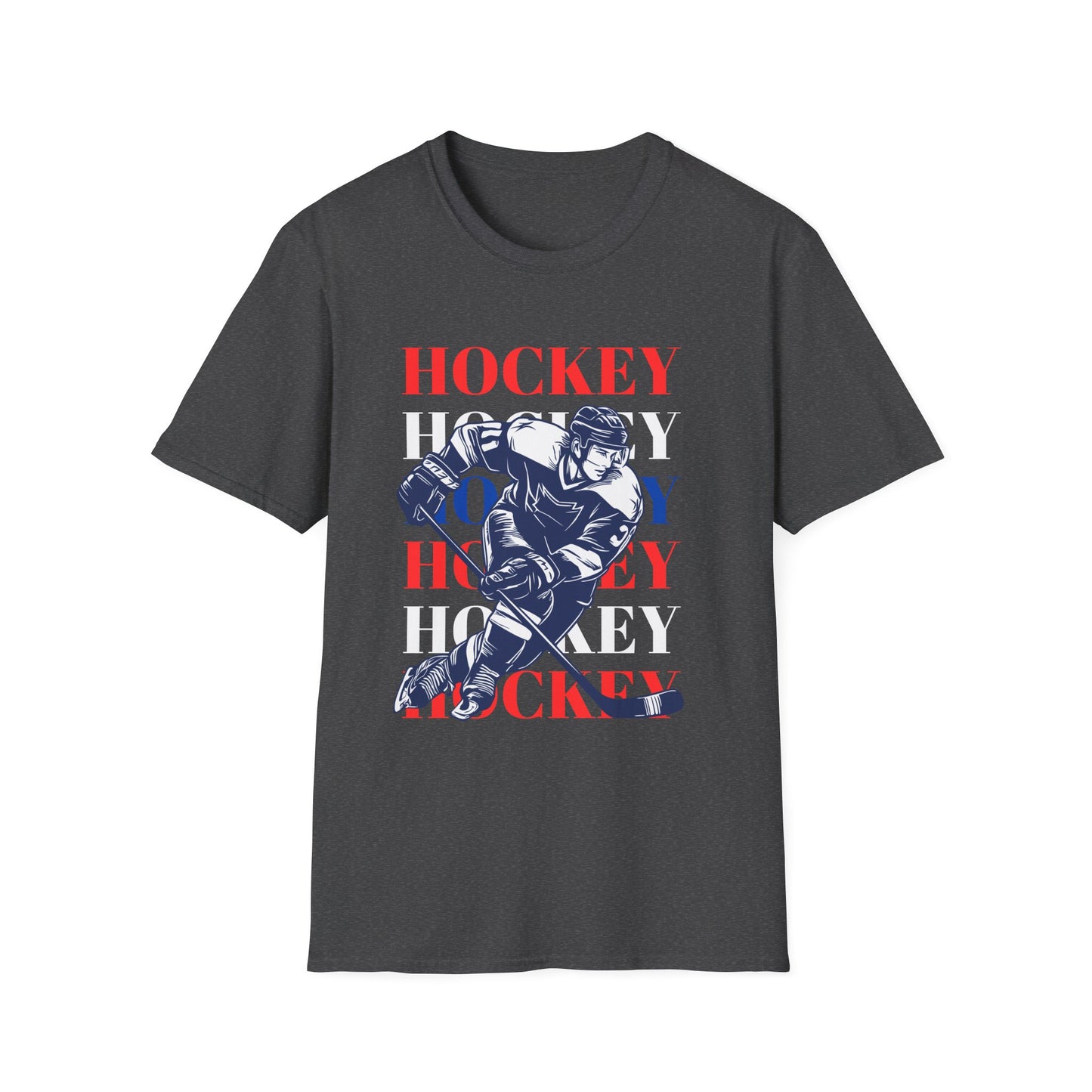Hockey Hockey Hockey Soft Style T-Shirt - The Sharpening Dude