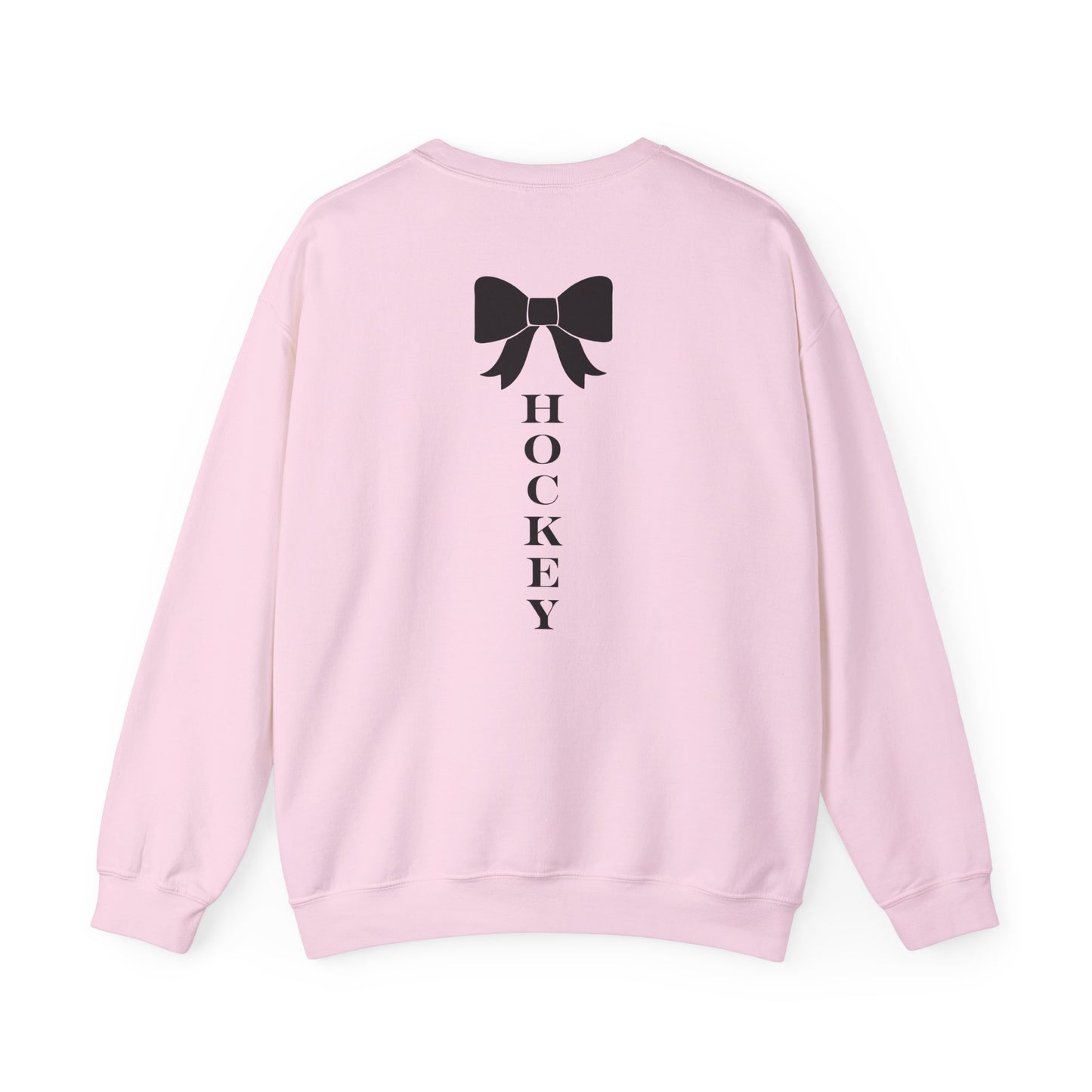DMV Classic Hockey Sweatshirt with Bow Design - Unisex Crewneck