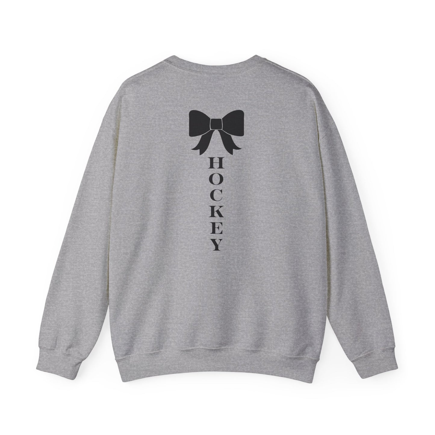 DMV Classic Hockey Sweatshirt with Bow Design - Unisex Crewneck