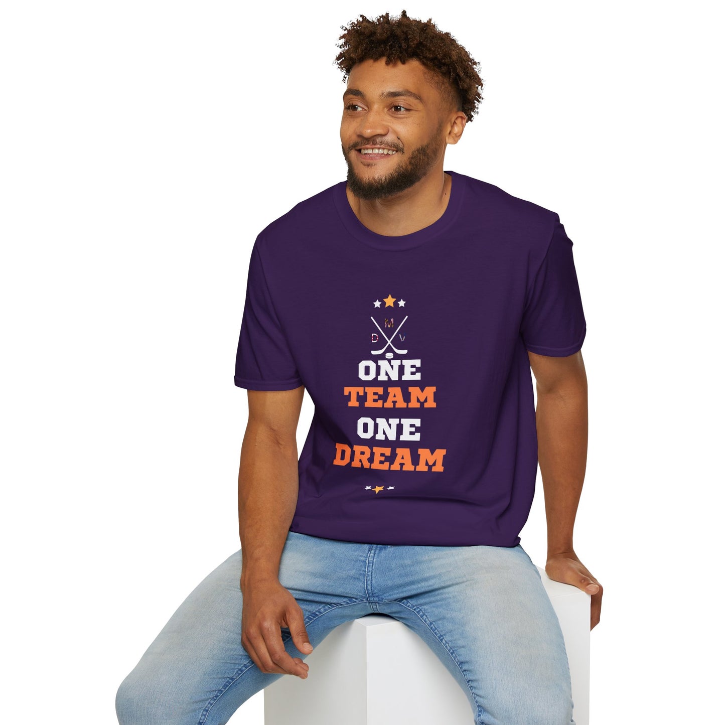 Unisex Softstyle T-Shirt - One Team One Dream Motivational Tee