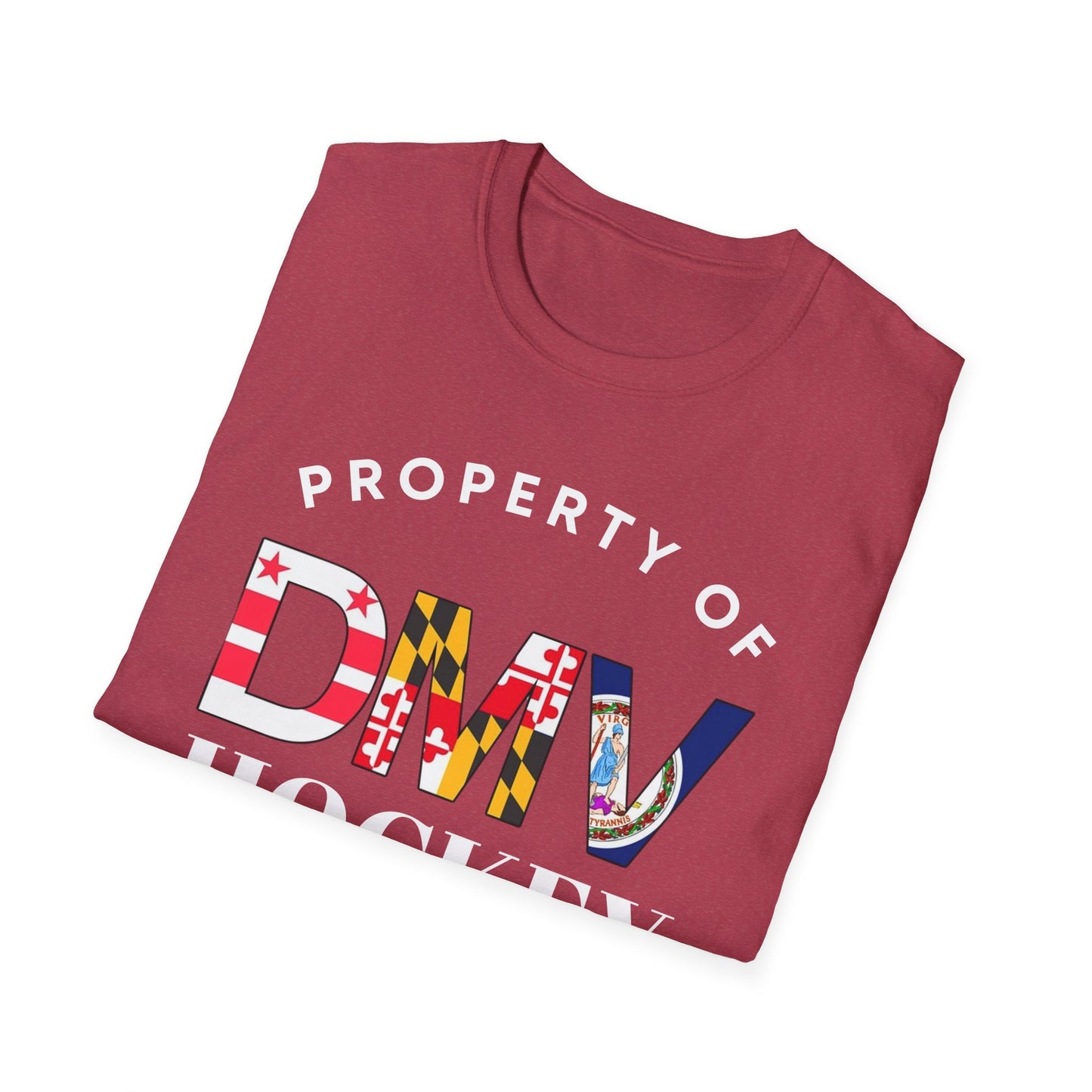 Property of DMV Hockey Unisex Softstyle T-Shirt - Perfect for Fans and Players