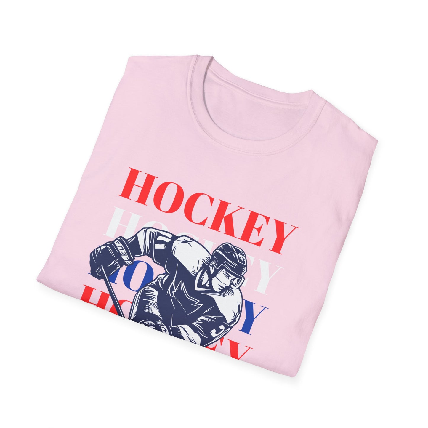 Hockey Hockey Hockey Soft Style T-Shirt - The Sharpening Dude
