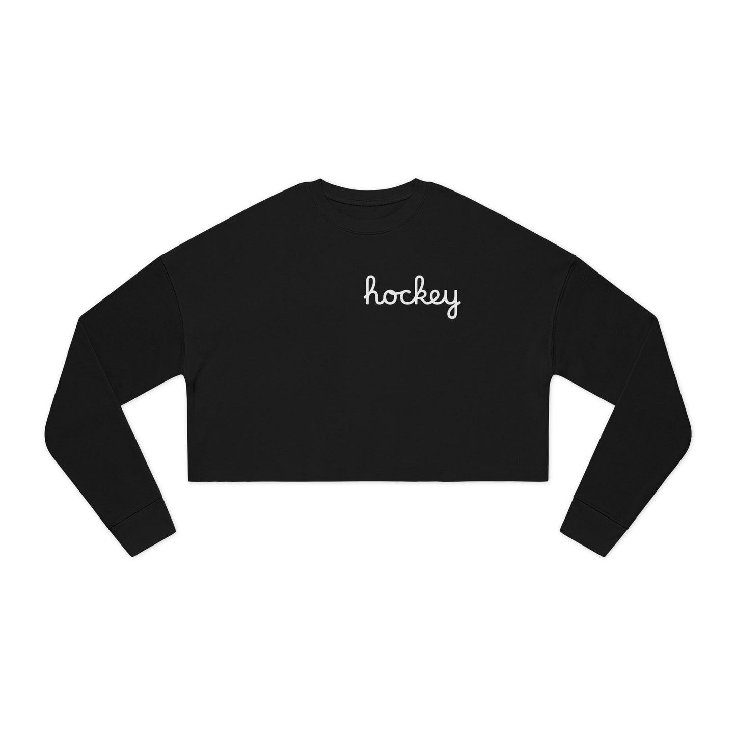 Chic Women's Cropped Sweatshirt - Perfect for Hockey Enthusiasts