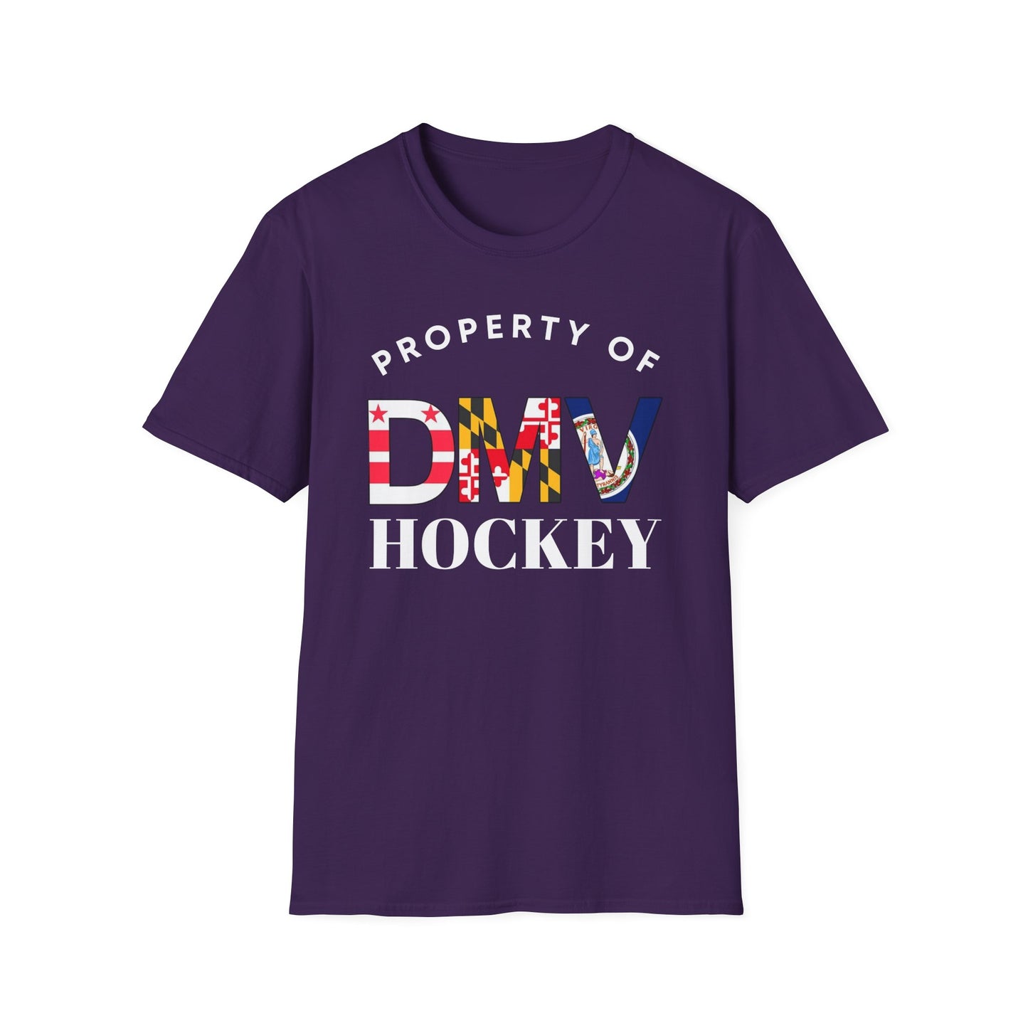Property of DMV Hockey Unisex Softstyle T-Shirt - Perfect for Fans and Players
