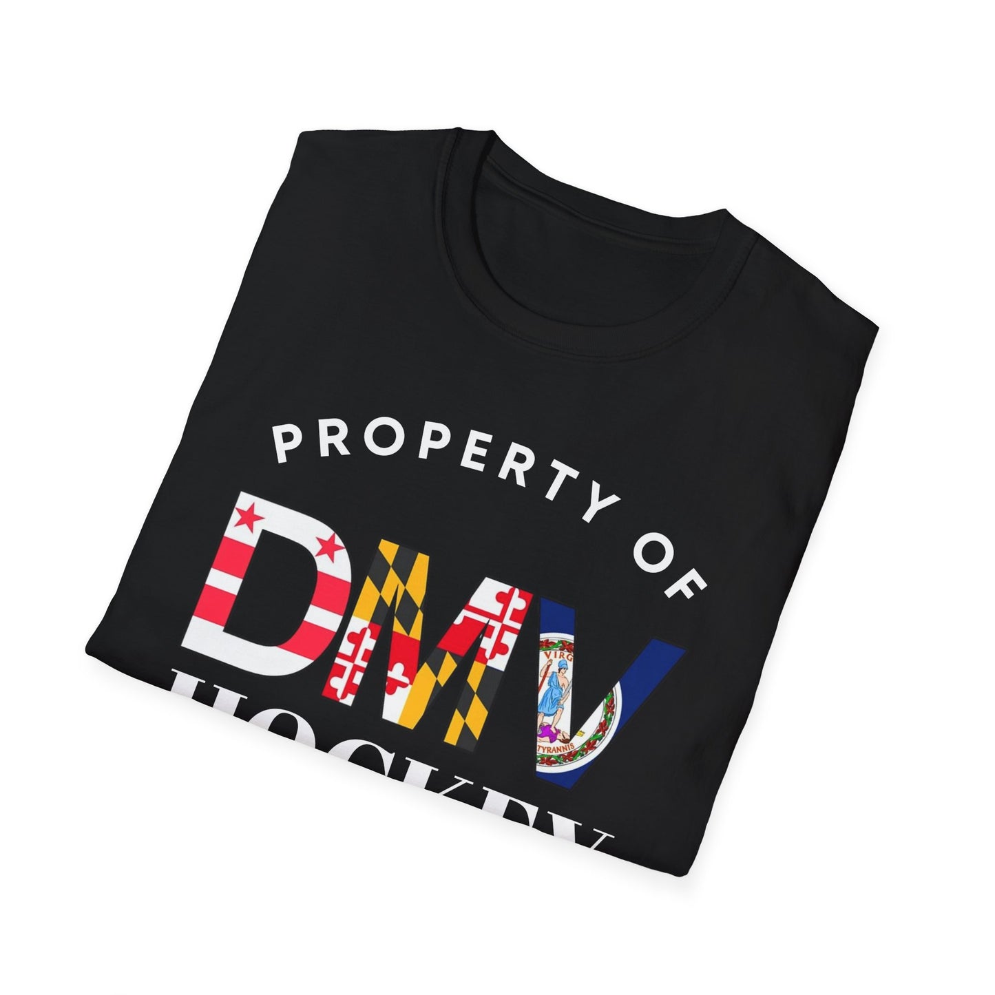 Property of DMV Hockey Unisex Softstyle T-Shirt - Perfect for Fans and Players