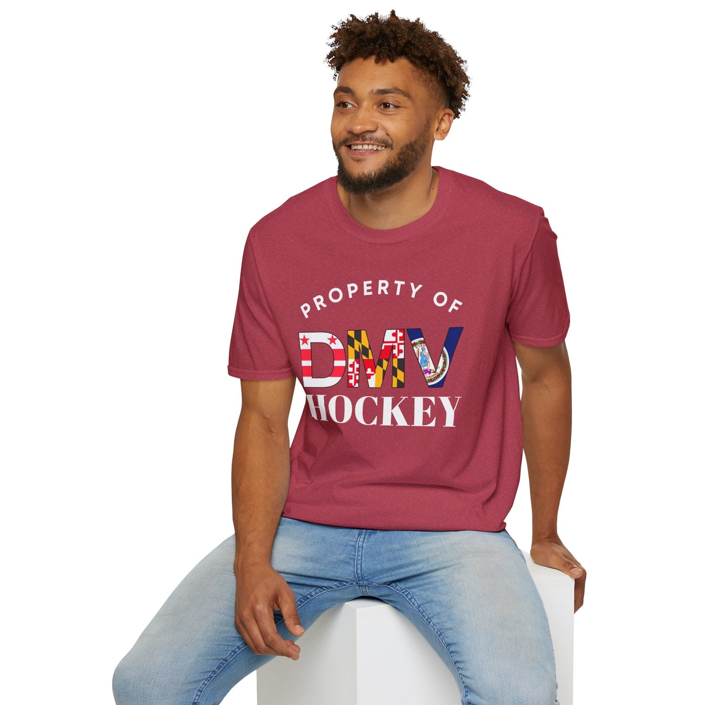Property of DMV Hockey Unisex Softstyle T-Shirt - Perfect for Fans and Players