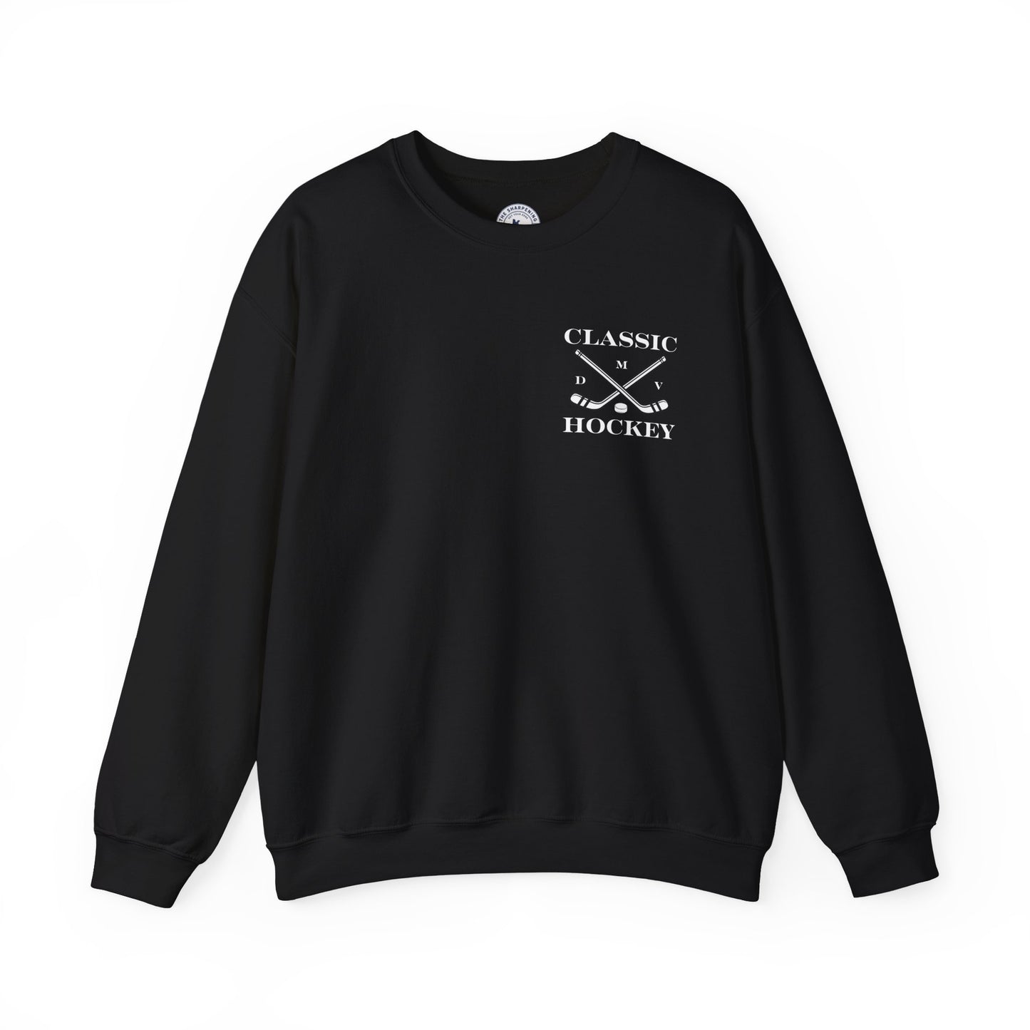 DMV Classic Hockey Sweatshirt with Bow Design - Unisex Crewneck
