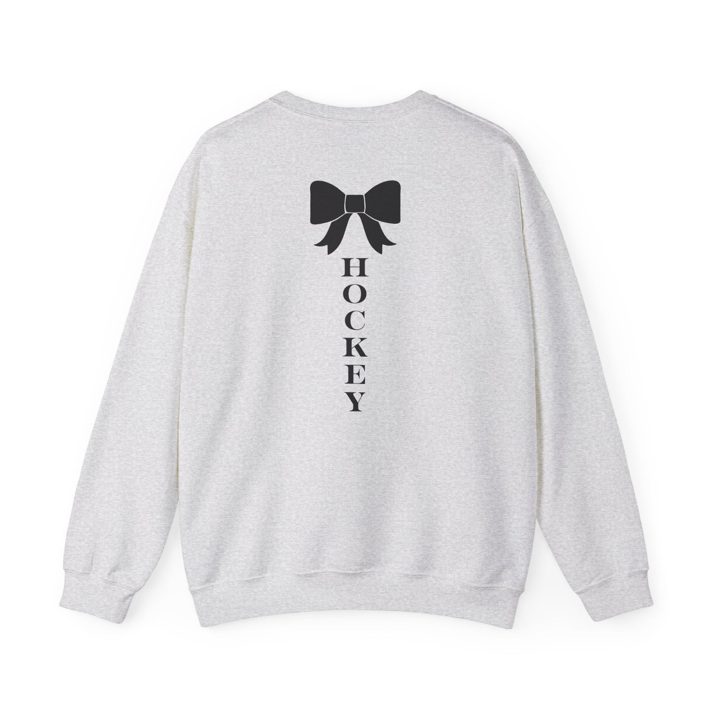DMV Classic Hockey Sweatshirt with Bow Design - Unisex Crewneck