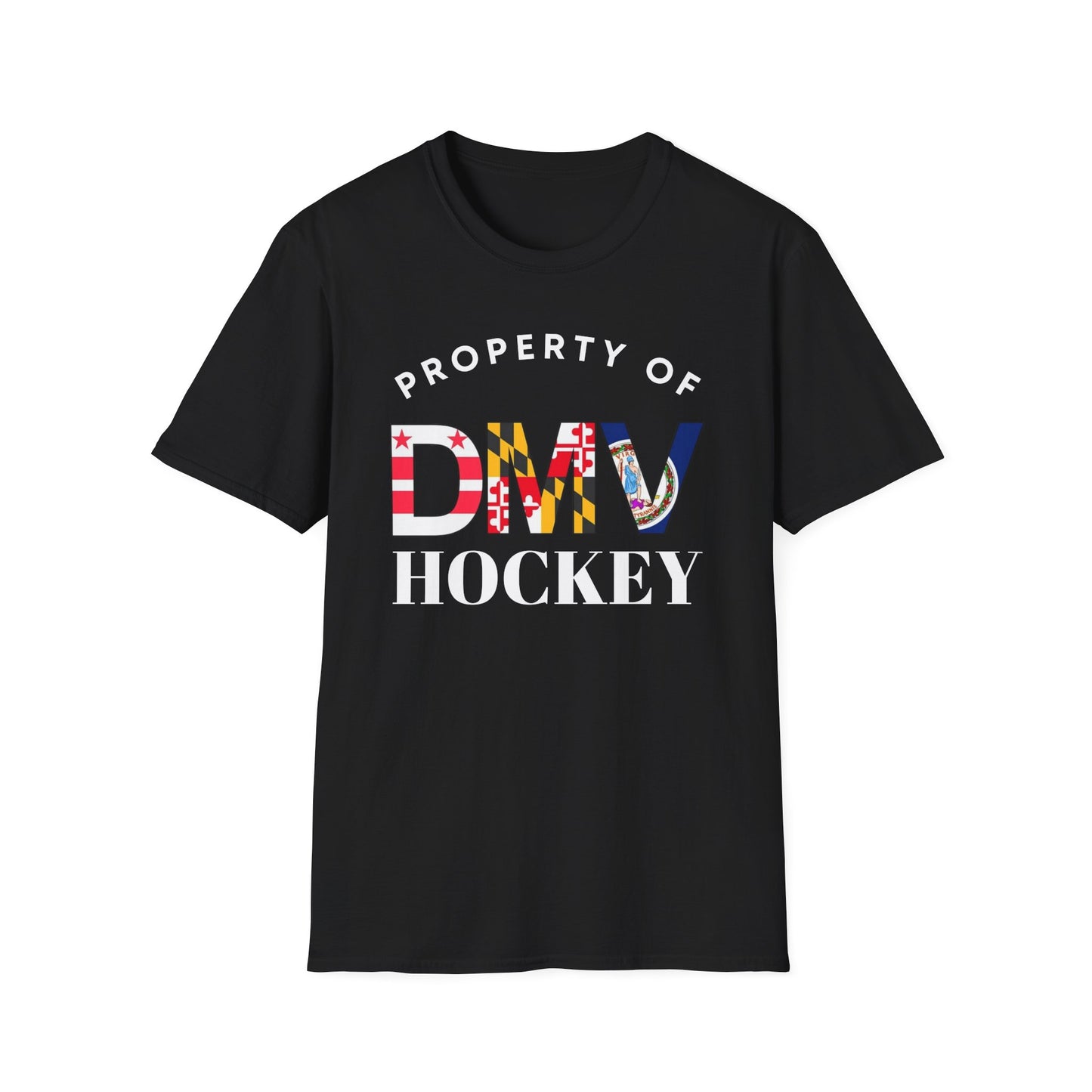 Property of DMV Hockey Unisex Softstyle T-Shirt - Perfect for Fans and Players