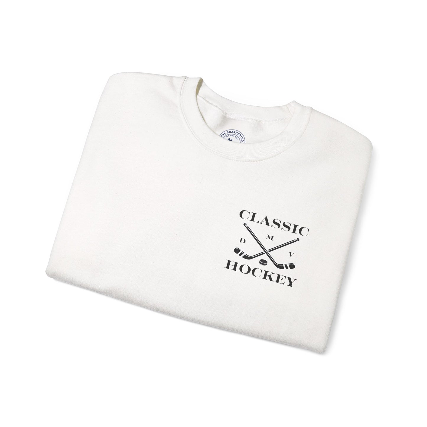 DMV Classic Hockey Sweatshirt with Bow Design - Unisex Crewneck