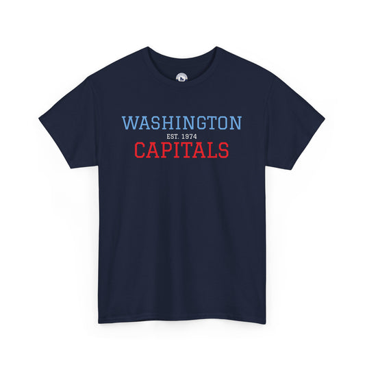 Washington Capitals Unisex Heavy Cotton Tee, Sports Fan Shirt, Hockey Tee, Gift for Him/Her, Casual Wear