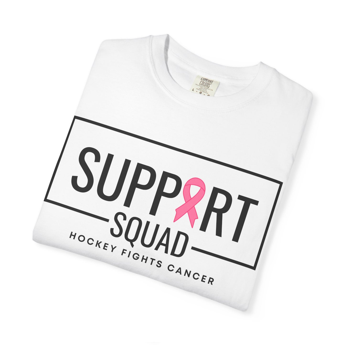 Support Squad Unisex Garment-Dyed T-Shirt - Hockey Fights Cancer