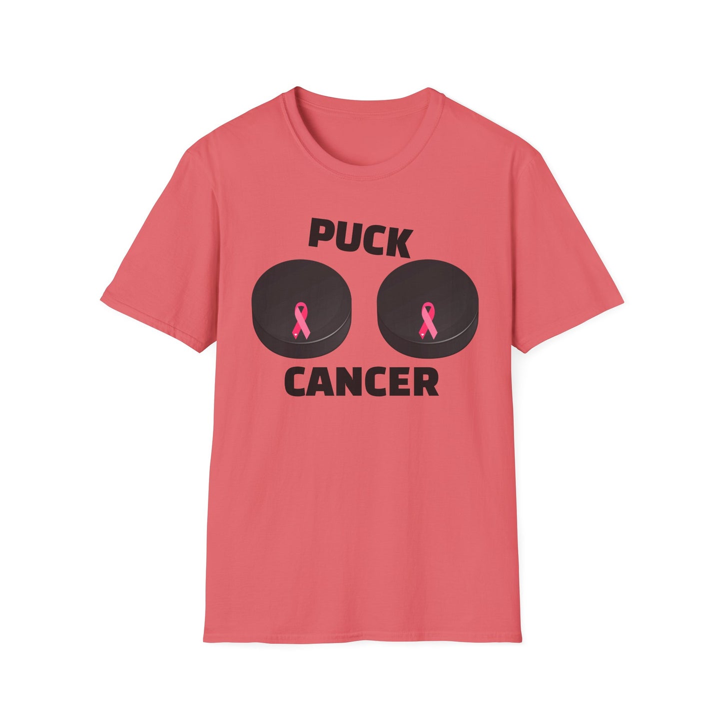 Puck Cancer T-Shirt, Unisex Cancer Awareness Shirt, Support Breast Cancer, Gift for Sports Fans