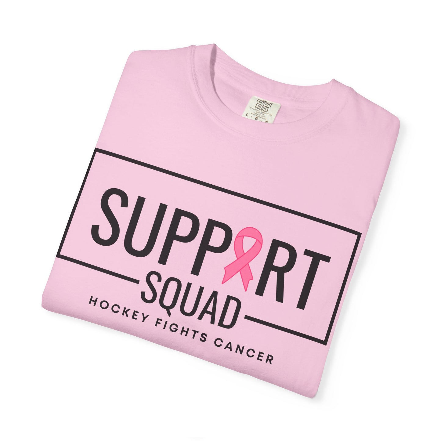 Support Squad Unisex Garment-Dyed T-Shirt - Hockey Fights Cancer