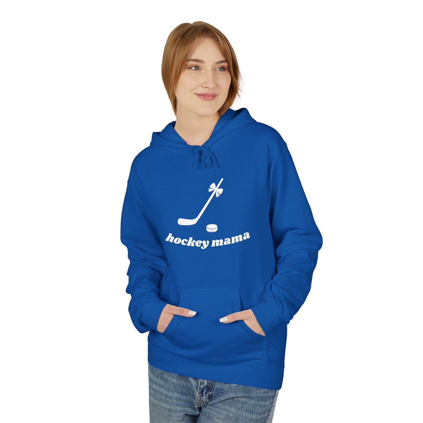 Hockey Mama Fleece Hoodie - Unisex Midweight