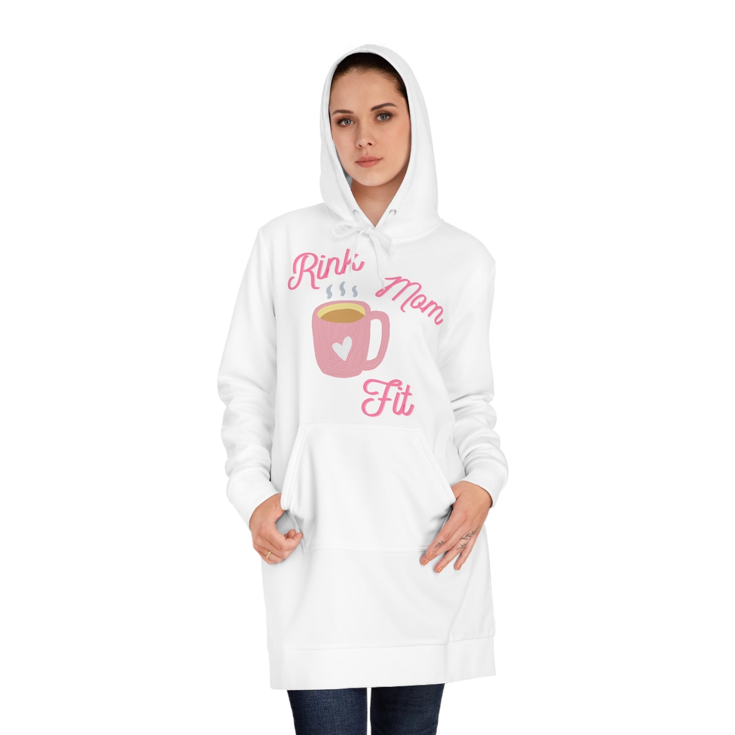 Cozy Rink Mom Hoodie Dress - Perfect for Hockey Moms