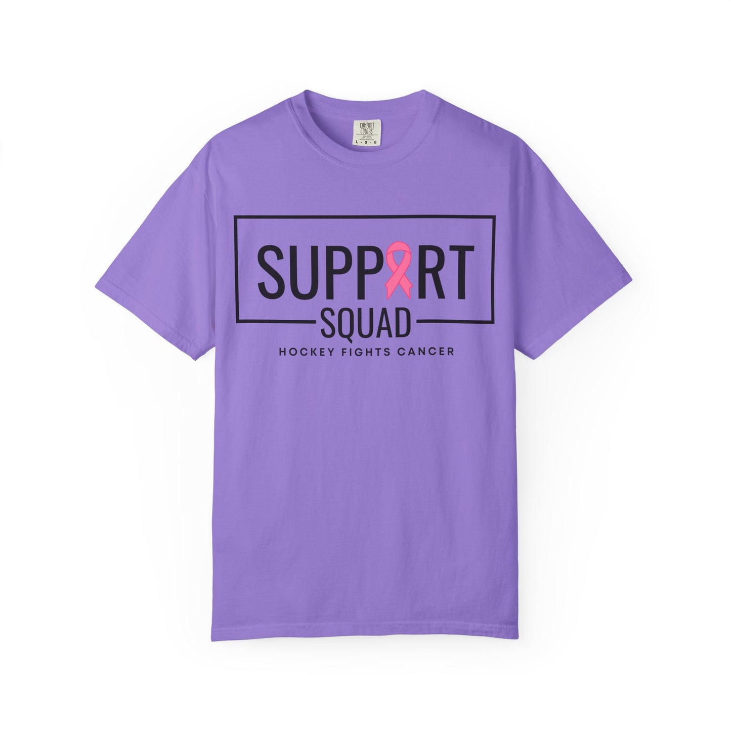 Support Squad Unisex Garment-Dyed T-Shirt - Hockey Fights Cancer