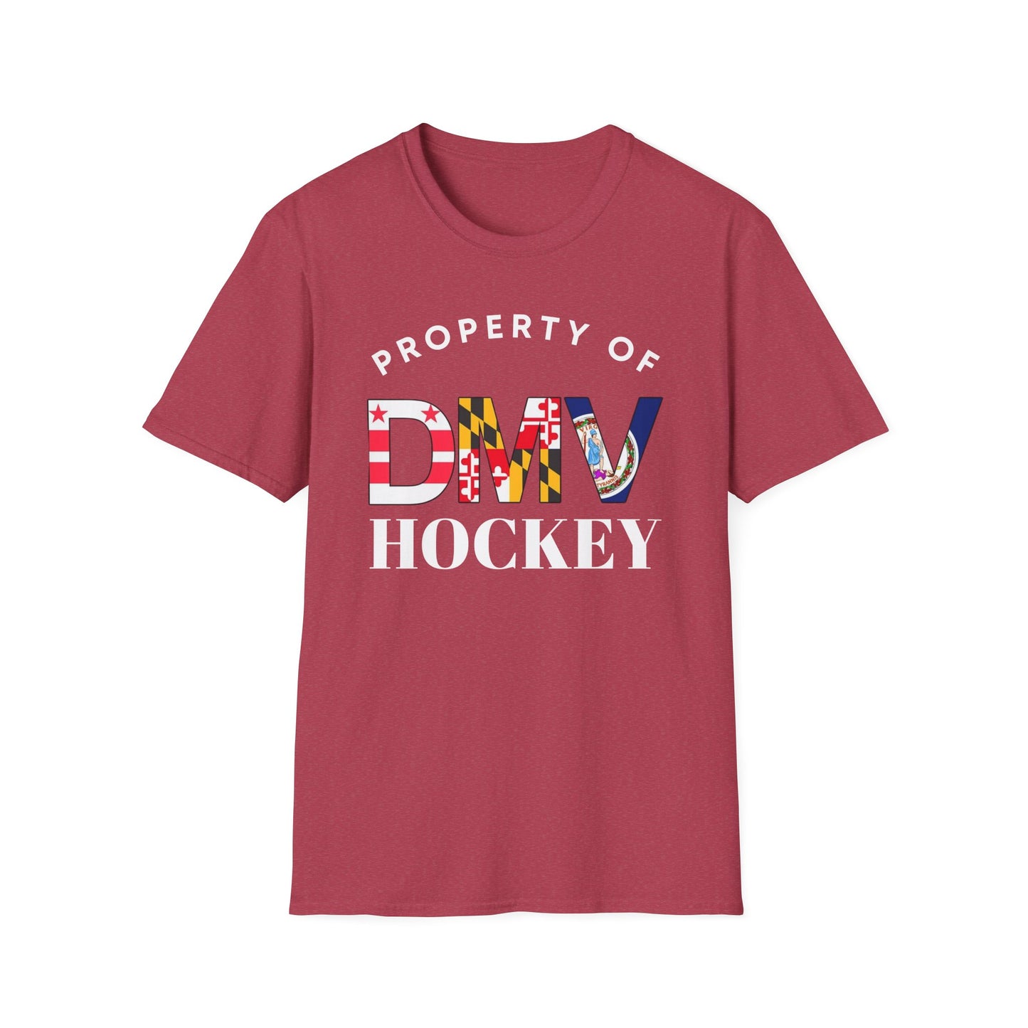 Property of DMV Hockey Unisex Softstyle T-Shirt - Perfect for Fans and Players