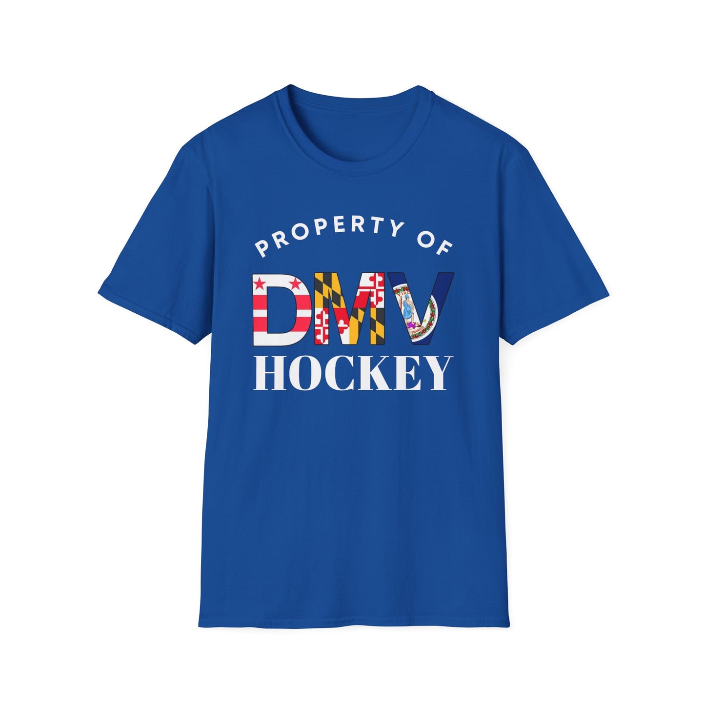 Property of DMV Hockey Unisex Softstyle T-Shirt - Perfect for Fans and Players