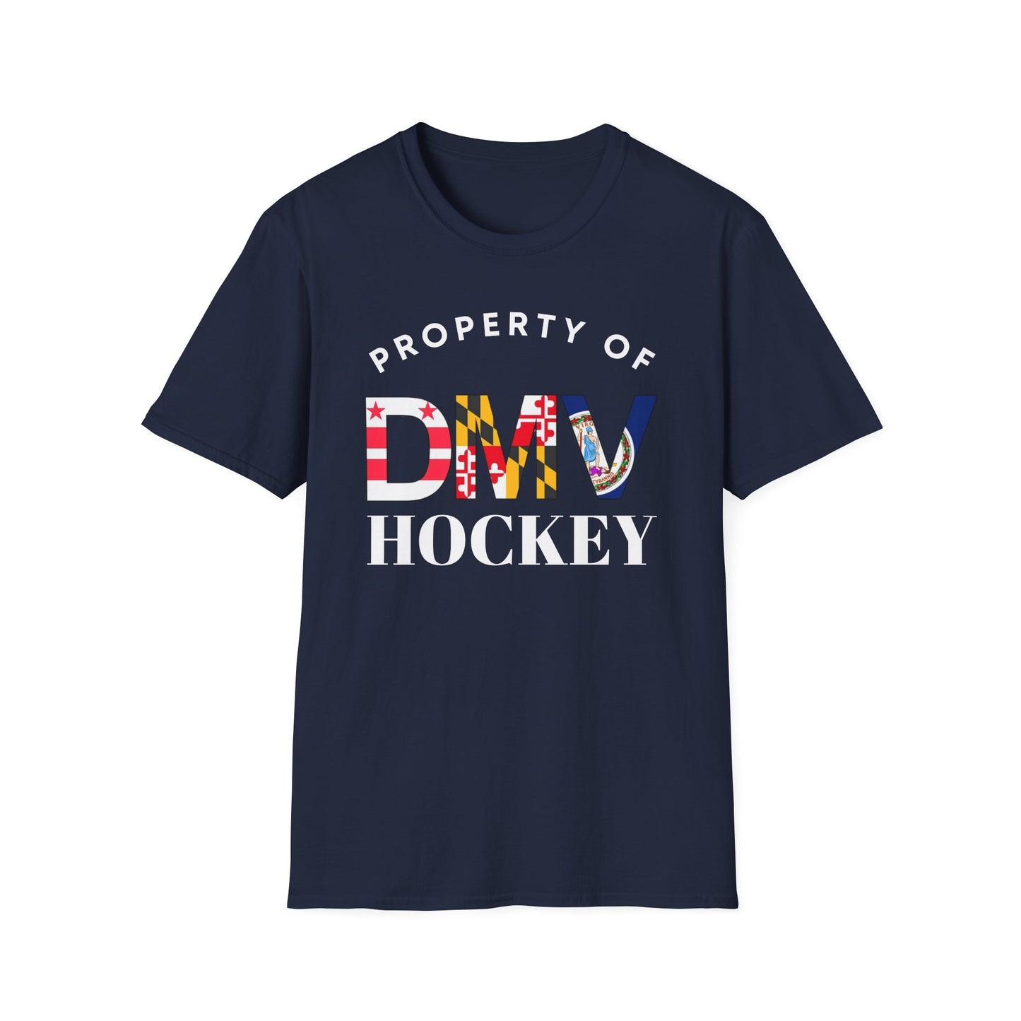 Property of DMV Hockey Unisex Softstyle T-Shirt - Perfect for Fans and Players