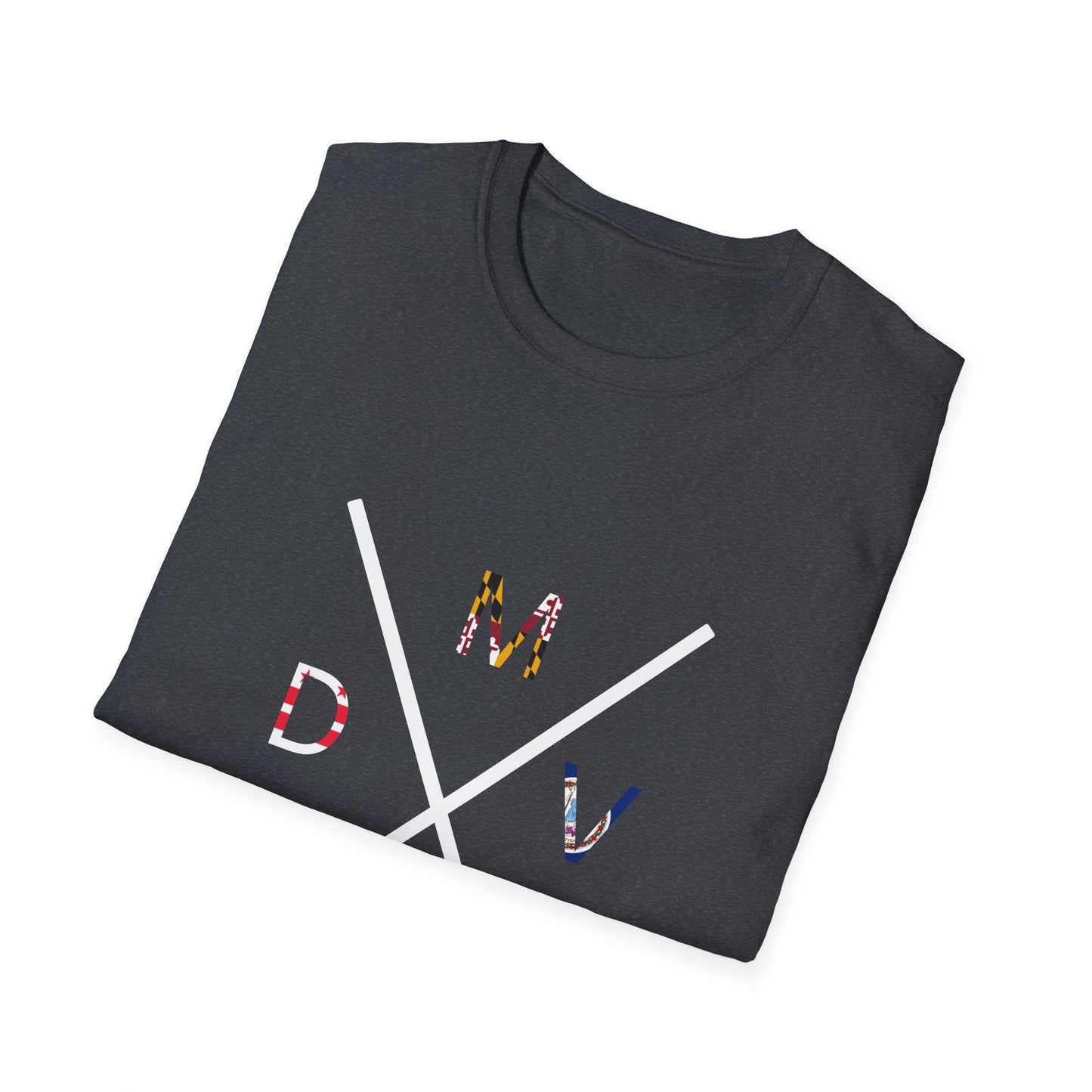 DMV Logo Hockey Unisex Softstyle T-Shirt - Perfect Gift for Sports Fans