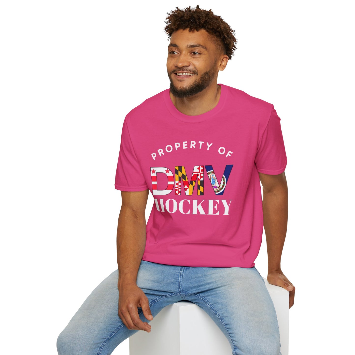 Property of DMV Hockey Unisex Softstyle T-Shirt - Perfect for Fans and Players