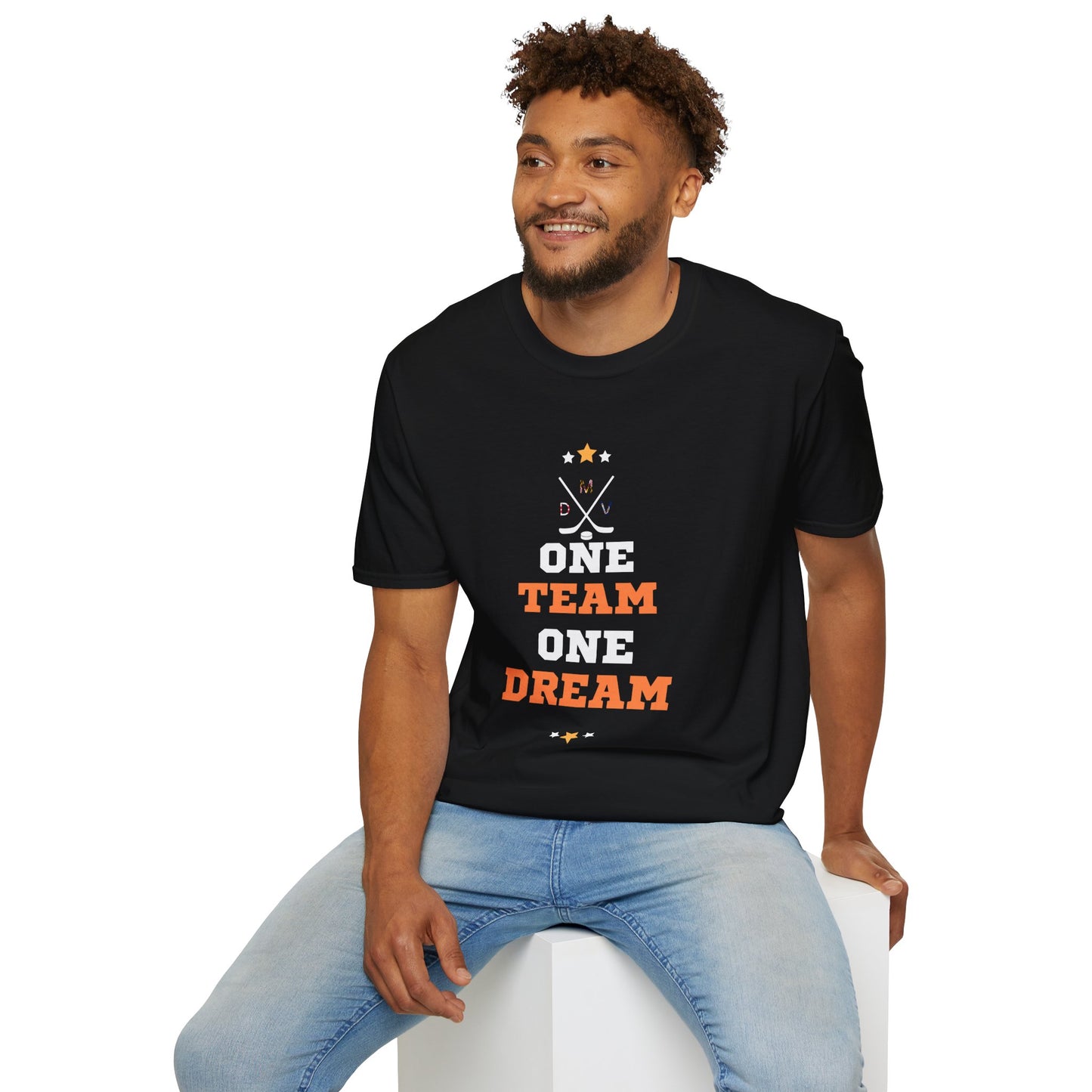 Unisex Softstyle T-Shirt - One Team One Dream Motivational Tee