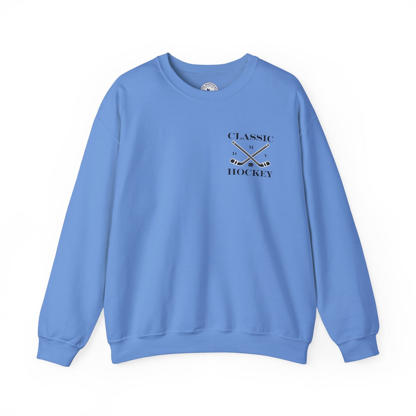 DMV Classic Hockey Sweatshirt with Bow Design - Unisex Crewneck