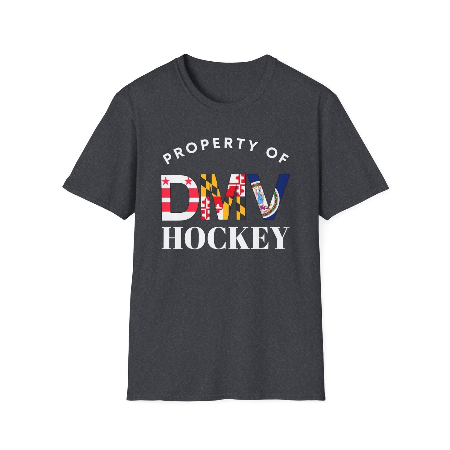 Property of DMV Hockey Unisex Softstyle T-Shirt - Perfect for Fans and Players