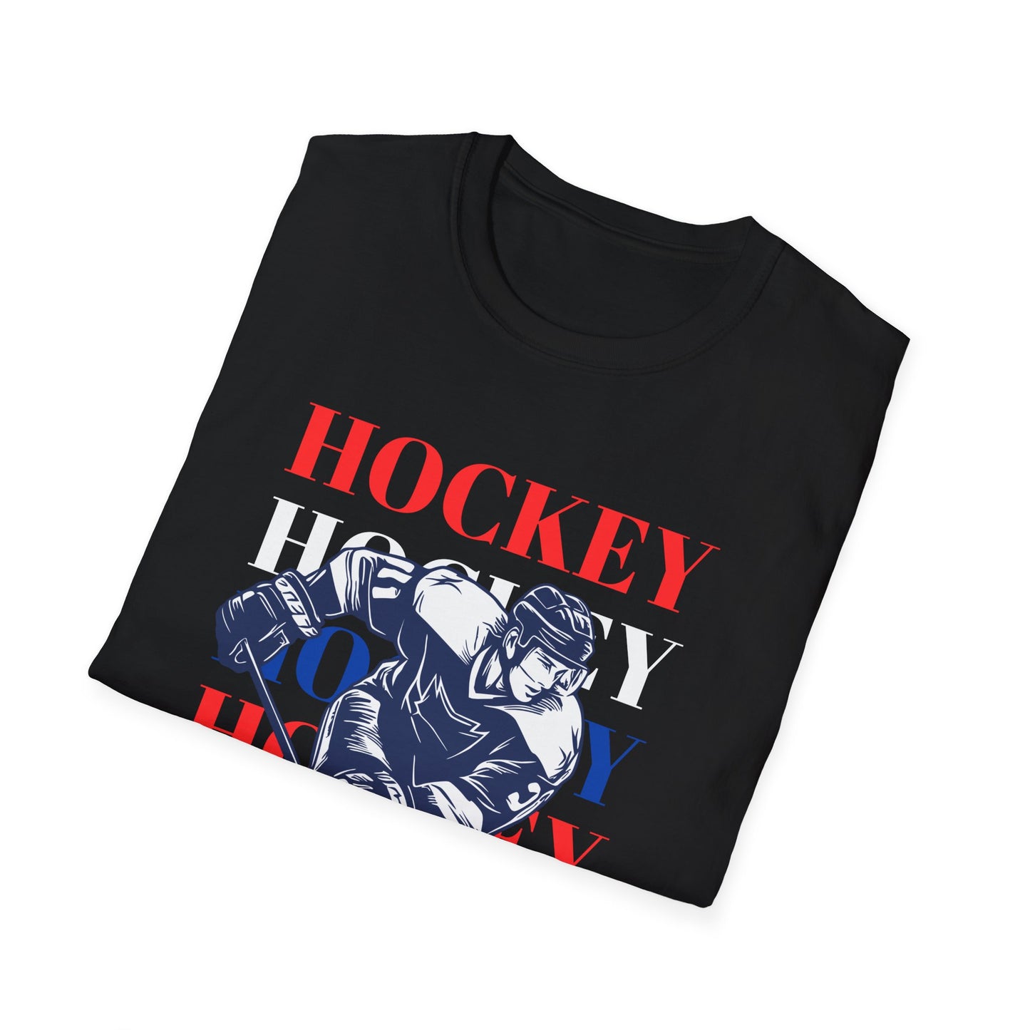 Hockey Hockey Hockey Soft Style T-Shirt - The Sharpening Dude
