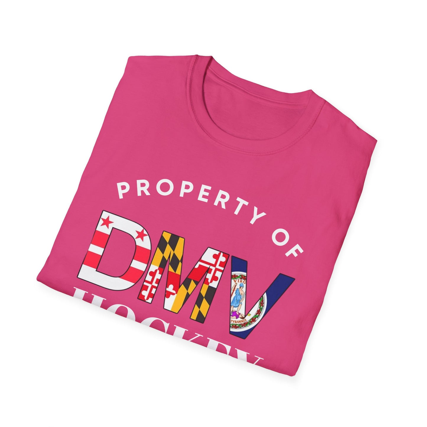Property of DMV Hockey Unisex Softstyle T-Shirt - Perfect for Fans and Players