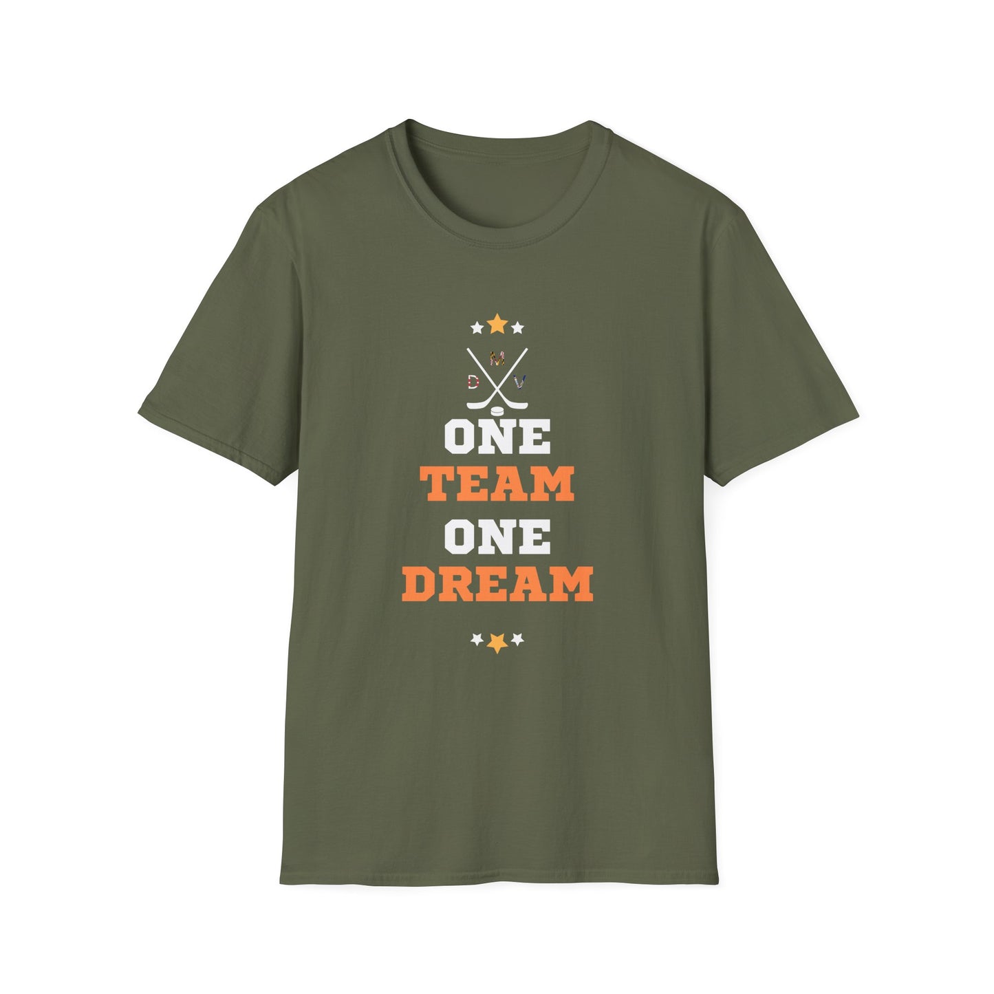 Unisex Softstyle T-Shirt - One Team One Dream Motivational Tee