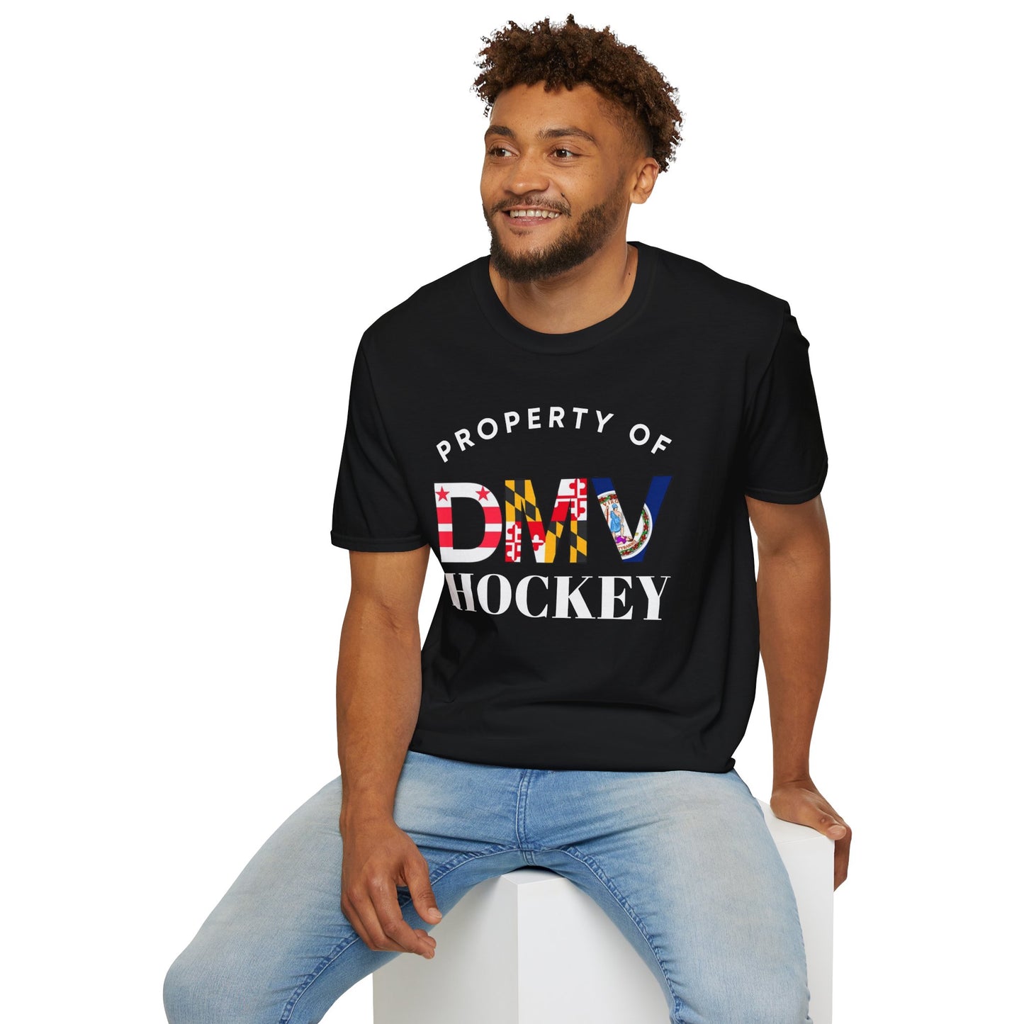 Property of DMV Hockey Unisex Softstyle T-Shirt - Perfect for Fans and Players